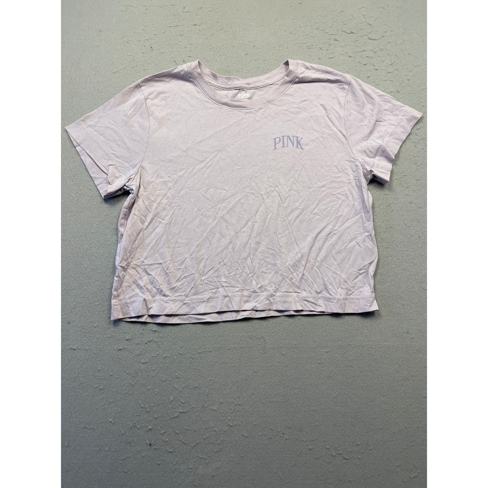 PINK Victoria's Secret T Shirt Cotton Lavender Purple XL Women